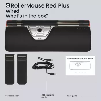 Contour Design Rollerpelė Red Plus laidinė ergonominė pelė USB-C 2800 DPI