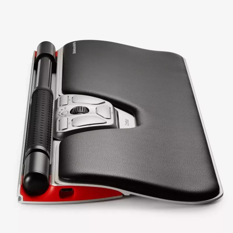 Contour Design Rollerpelė Red Plus, plonas klientas, laidinis – centrinis valdymo įrenginys – ergonominis – dešinei ir kairei rankai – laidinis – USB-C