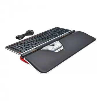 Contour Design Rollerpelė Red Plus + Balance laidinis, pilno dydžio (100%), laidas, USB, QWERTY, juoda, pelė komplekte