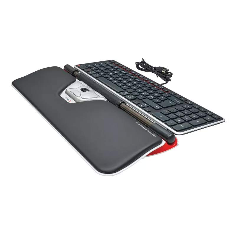 Contour Design Rollerpelė Red Plus + Balance laidinis, pilno dydžio (100%), laidas, USB, QWERTY, juoda, pelė komplekte