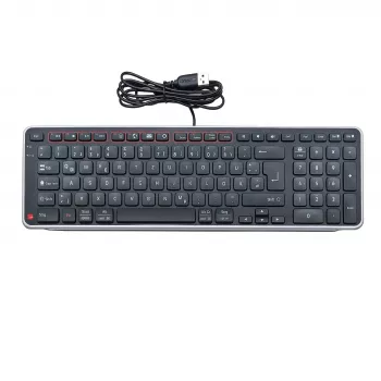 Contour Design Balance klaviatūra DE, laidinė, pilno dydžio (100 %), belaidė, RF belaidė + USB, QWERTZ, juoda