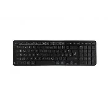 Contour Design Balance klaviatūra BK Wireless-DE versija, pilno dydžio (100 %), laidinė ir belaidė, RF belaidė + USB, QWERTZ, juoda