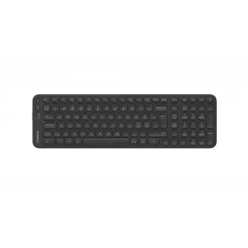 Klaviatūra Contour Balance Mid-Size belaidė — Contour; Pan Nordic išdėstymas, RF Wireless + Bluetooth, 106 klavišai, žirkliniai jungikliai, juoda
