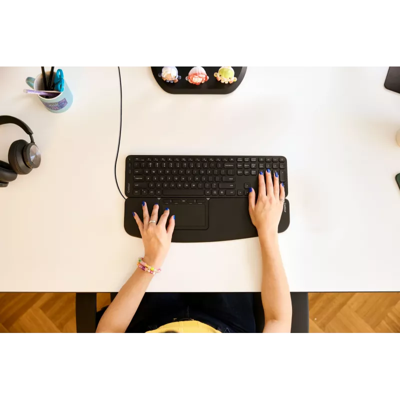 Contour Design Contour Touch ergonominis jutiklinis kilimėlis, laidinis, USB, USB Type-C, Contour Design, juodas, 118 mm