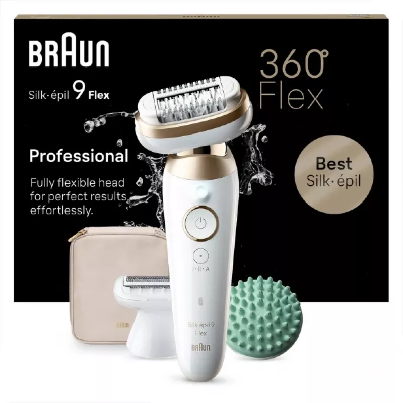 Braun Silk-épil 9 Flex 9-071 3D 40 pincetai auksinis, baltas