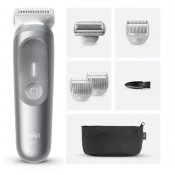 Kūno kirpimo mašinėlė Braun Series 7 BG7550, pilka, ličio jonų baterija