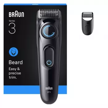Barzdos kirpimo mašinėlė Braun BT3500 AC/Battery 20 Juoda Precision Trimmer
