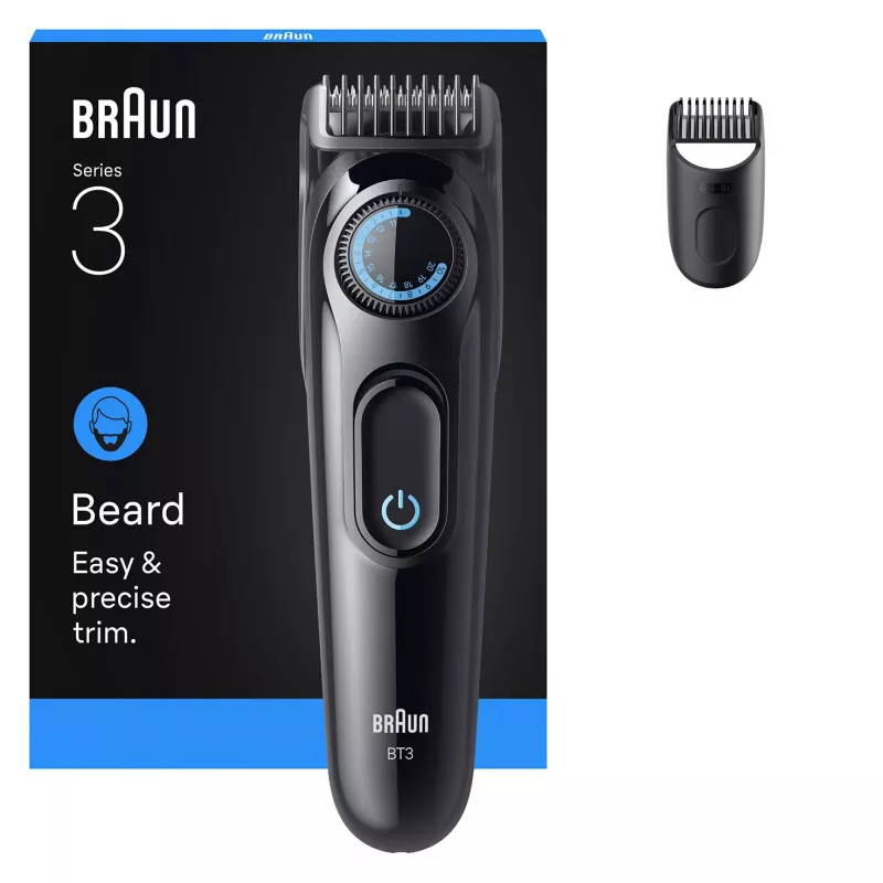 Barzdos kirpimo mašinėlė Braun BT3500 AC/Battery 20 Juoda Precision Trimmer