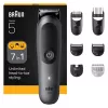 Braun AIO5520 plaukų kirpimo mašinėlė / kirpėjas juoda, pilka 14 ličio jonų (Li-Ion)
