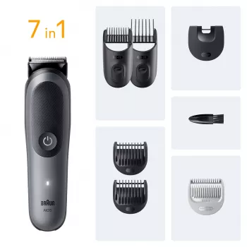 Braun AIO5520 plaukų kirpimo mašinėlė / kirpėjas juoda, pilka 14 ličio jonų (Li-Ion)