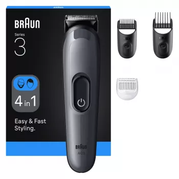 Braun AIO3500 plaukų kirpimo mašinėlė / barzdaskutė juoda, pilka 14 nikelio-metalo hidrido (NiMH)
