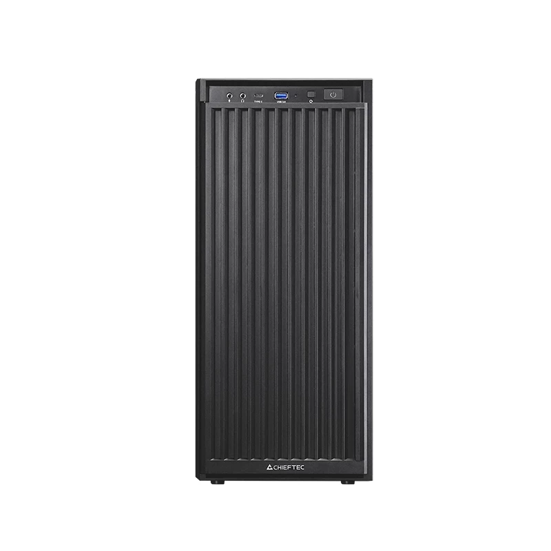 Kompiuterio korpusas CHIEFTEC BW-01B-OP Midi Tower ATX/ITX, palaiko 6×3,5″ + 4×2,5″, 2×5,25″, galinis 1×120 mm, SGCC, juodas, 200×510×465 mm