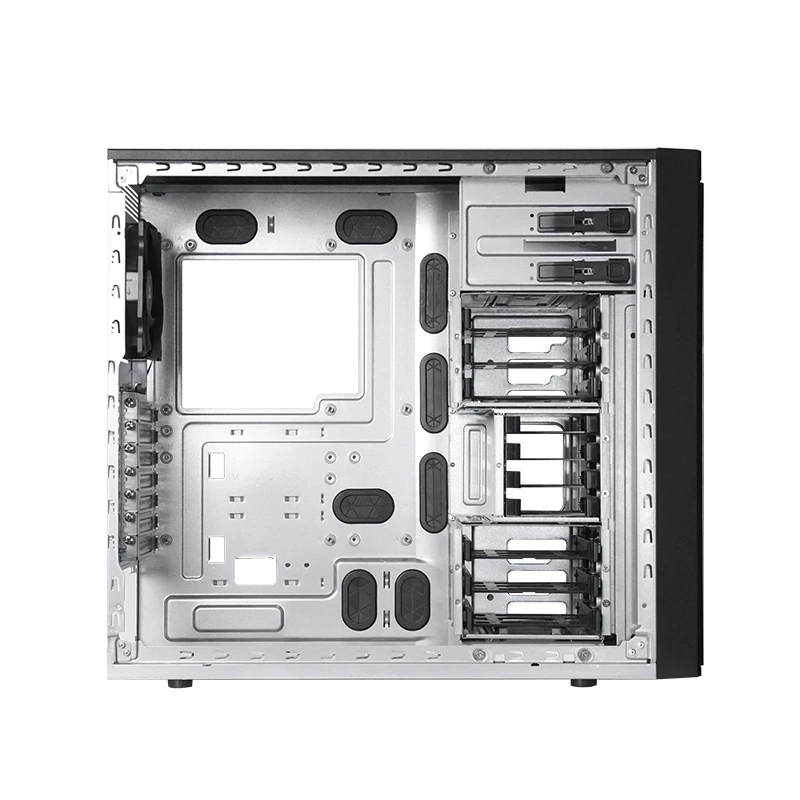 Kompiuterio korpusas CHIEFTEC BW-01B-OP Midi Tower ATX/ITX, palaiko 6×3,5″ + 4×2,5″, 2×5,25″, galinis 1×120 mm, SGCC, juodas, 200×510×465 mm