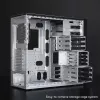 Kompiuterio korpusas CHIEFTEC BW-01B-OP Midi Tower ATX/ITX, palaiko 6×3,5″ + 4×2,5″, 2×5,25″, galinis 1×120 mm, SGCC, juodas, 200×510×465 mm