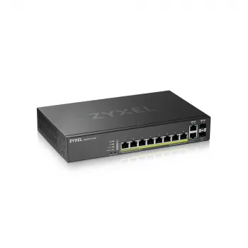 Zyxel GS2220-10HP-EU0101F tinklo komutatorius Valdomas L2 Gigabit Ethernet (10/100/1000) Power over Ethernet (PoE) Juodas