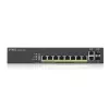 Zyxel GS2220-10HP-EU0101F tinklo komutatorius Valdomas L2 Gigabit Ethernet (10/100/1000) Power over Ethernet (PoE) Juodas