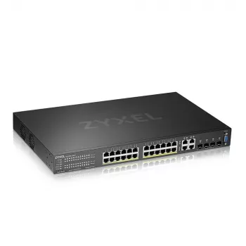 Zyxel GS2220-28HP-EU0101F tinklo komutatorius Valdomas L2 Gigabit Ethernet (10/100/1000) Power over Ethernet (PoE) Juodas