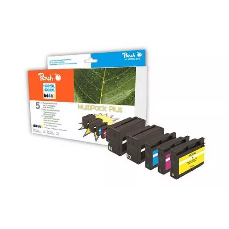 Peach Combi Pack Plus su lustu, suderinama su Nr. 932XL, Nr. 933XL