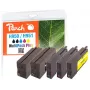 Peach PI300-587 rašalo kasetė Juoda, Žydra, Purpurinė, Geltona