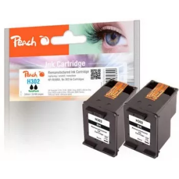 Peach 319611 rašalo kasetė 2 vnt. Suderinama Standartinė talpa Juoda
