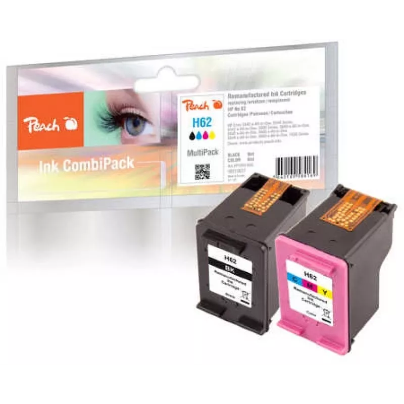 Peach 0F319637 rašalo kasetė 2 vnt. juoda, žydra, purpurinė, geltona