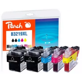 Peach PI500-246 rašalo kasetė 5 vnt. juoda, žalsvai mėlyna, purpurinė, geltona