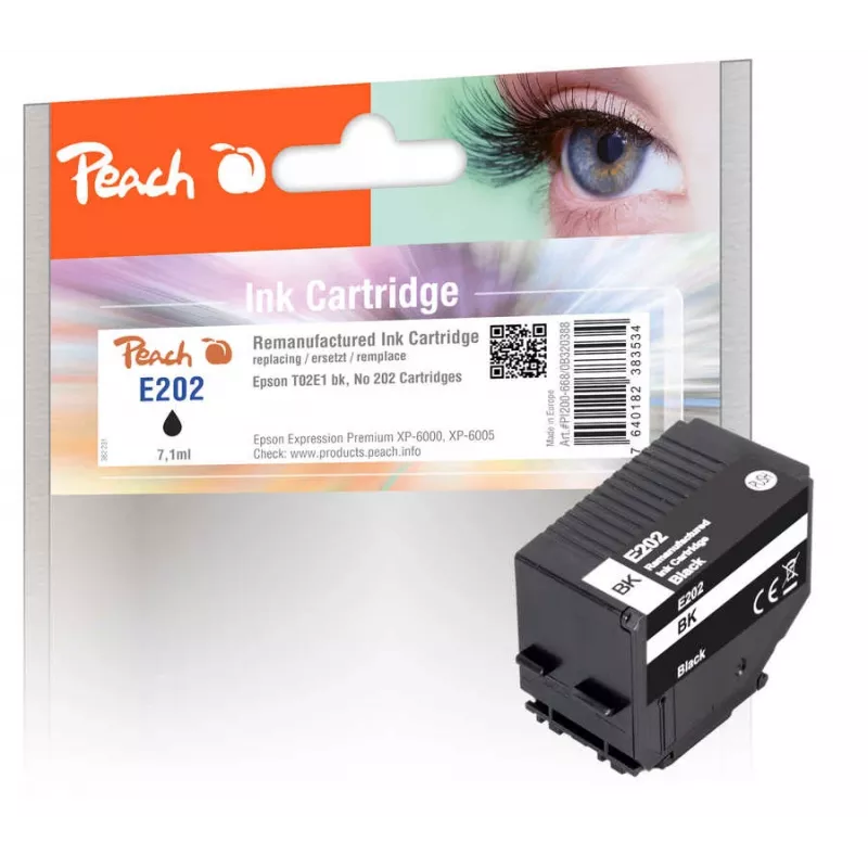 Peach PI200-668 rašalo kasetė 1 vnt. Suderinama Standartinė talpa Juoda