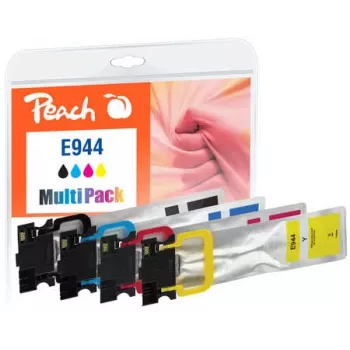 Peach PI200-786 rašalo kasetė 4 vnt. Suderinama juoda, žydra, purpurinė, geltona