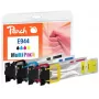 Peach PI200-786 rašalo kasetė 4 vnt. Suderinama juoda, žydra, purpurinė, geltona