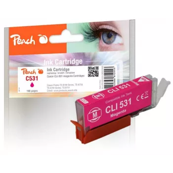 Peach PI100-501 rašalo kasetė 1 vnt. suderinama Standartinės išeigos purpurinė