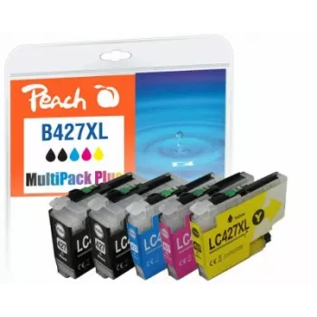 “Peach PI500-402” rašalo kasetė 6 vnt. Suderinama Didelės (XL) talpos Juoda, Žydra, Purpurinė, Geltona