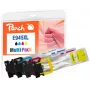 Peach PI200-796 rašalo kasetė 4 vnt. Suderinama Didelio (XL) našumo Juoda, Žydra, Purpurinė, Geltona
