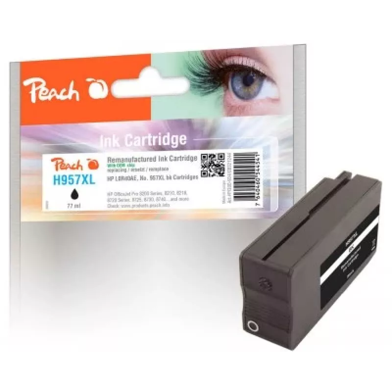 Peach PI300-934 rašalo kasetė 1 vnt. Suderinama juoda