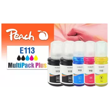 Peach 321323 rašalo kasetė 5 vnt. Suderinama Standartinės talpos Juoda, Žydra, Purpurinė, Geltona