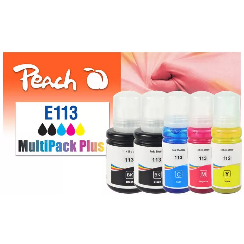 Peach 321323 rašalo kasetė 5 vnt. Suderinama Standartinės talpos Juoda, Žydra, Purpurinė, Geltona