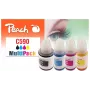 Peach PI100-440 rašalo kasetė 4 vnt. suderinama juoda, žydra, purpurinė, geltona
