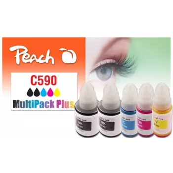 Peach 321339 rašalo kasetė 5 vnt. Suderinama Standartinė talpa Juoda, Žalsvai mėlyna, Purpurinė, Geltona