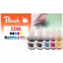 Peach 321339 rašalo kasetė 5 vnt. Suderinama Standartinė talpa Juoda, Žalsvai mėlyna, Purpurinė, Geltona