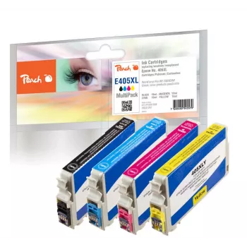Peach PI200-908 rašalo kasetė 4 vnt. Suderinama Didelio (XL) našumo Juoda, Žalsvai mėlyna, Purpurinė, Geltona