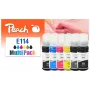 Peach 321706 rašalo kasetė 6 vnt. Suderinama Standartinė išeiga Juoda, žydra, pilka, purpurinė, geltona