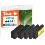 Peach PI300-1032 rašalo kasetė 5 vnt. suderinama Didelės (XL) išeigos juoda, žydra, rožinė, geltona