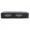 Manhattan KVM Switch Compact 4-Port, 4x USB-A, Cables included, Audio Support, Control 4x computers from one pc/pelė/screen, Juoda, Lifetime Warranty, Boxed