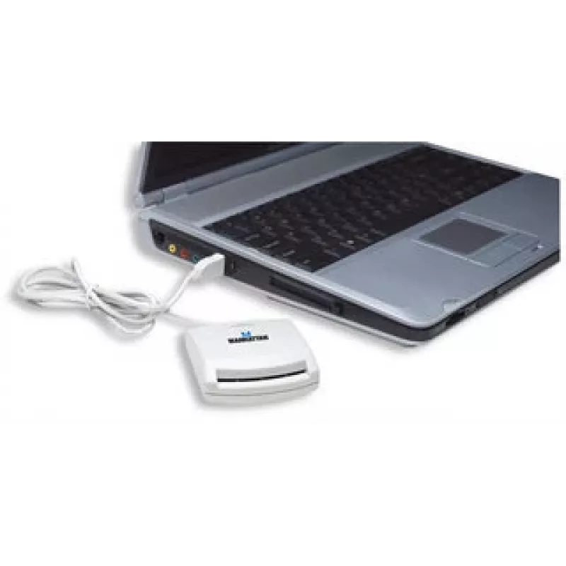 Manhattan 172844 išmaniųjų kortelių skaitytuvas USB 1.1 baltas