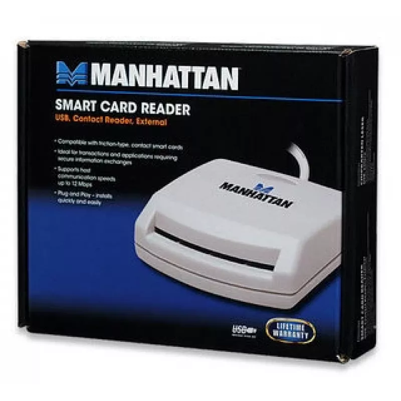 Manhattan 172844 išmaniųjų kortelių skaitytuvas USB 1.1 baltas
