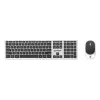 Manhattan One Single USB-A Nano Receiver for Both, Full-Size Wireless klaviatūra, Ambidextrous Optical pelė su Three Buttons and Scroll Wheel, 1200 dpi, Sidabrinė/Juoda
