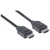 Manhattan HDMI 4K@30Hz laidas, 1,8 m, tinka VISIEMS 1080p/HD ir daugumai 4K naudojimo atvejų (patikrinkite savo sistemos 4K specifikaciją, kad būtumėte tikri), kištukas-kištukas, juodas, Ultra HD 4k x 2k, garantija visam eksploatavimo laikui, didelės spartos, ekvivalentas HDMM6