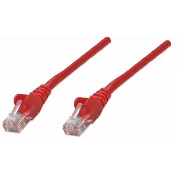 Intellinet tinklo komutacinis kabelis, Cat5e, 5m, Red, CCA, U/UTP, PVC, RJ45, Gold Plated Contacts, Snagless, Booted, Lifetime Warranty