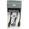 Manhattan HDMI 4K@30Hz laidas su Ethernet, 1 m, tinka VISIEMS 1080p/HD ir daugumai 4K panaudojimo atvejų (patikrinkite savo sistemos 4K specifikaciją, kad būtumėte tikri), kištukas-kištukas, juodas, Ultra HD 4k x 2k, garantija visam laikui, didelės spartos, atitinka HDMM1MHS