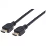 Manhattan HDMI 4K@60Hz laidas su eternetu – CL3 klasės, 5 m, tinkamas naudoti sienose, VISIEMS 4K ir 1080p/HD poreikiams – atsinaujinkite dabar arba turėkite paruoštą, kai prireiks, kištukas–kištukas, juodas, Ultra HD 4K x 2K, garantija visam naudojimo laikui, priemokos didelės spartos