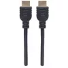 Manhattan HDMI 4K@60Hz laidas su eternetu – CL3 klasės, 5 m, tinkamas naudoti sienose, VISIEMS 4K ir 1080p/HD poreikiams – atsinaujinkite dabar arba turėkite paruoštą, kai prireiks, kištukas–kištukas, juodas, Ultra HD 4K x 2K, garantija visam naudojimo laikui, priemokos didelės spartos